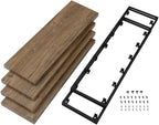 4 Tier Bookshelf Rustic Industrial Bookcase Etagere Open Office Book Shelf, Sonoma Oak