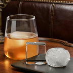 Clear Ice Cube Maker Silicone - Crystal Clear 2 Inch Ice Cube Tray,10 Large Ice Cubes Mold for Whiskey and Cocktail