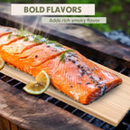 Landical 3/6/10/13/20 Pcs XL XXL Large Cedar Plank for Grilling Salmon Thicker Design Full Filet of Meat Fish Veggies Adding Extra Smoke and Flavor Soaking Fast Easy to Use(13 Pcs,15 x 5.5 Inches)