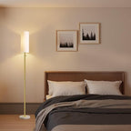 Dimmable Gold Floor Lamp for Living Room,Modern Standing Lamp with Marble Base,LED Bulb Included,Floor Lamps for Bedroom, Living Room,Office,Reading and Nursery(Gold Floor Lamp)
