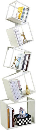 Bookshelf 2024 NEW, 5-Tier Bookshelves, 67" Tall White Bookshelf, Book Shelf, Bookcase, Modern Bookshelf, Storage Shelf for CDs/Books/Collections, Display Shelf for Livingroom, Bedroom, Office
