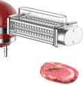 GVODE Meat Tenderizer Attachment for KitchenAid Stand Mixer, Easy Clean | Tenderize Beef, Pork and Mutton For Steak and Schnitzel Prep with Mixer-Hub Operation, Stainless Gears and Brush Cleanup