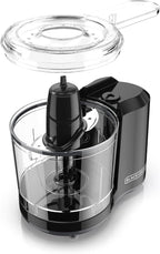 BLACK+DECKER 1.5-Cup Electric Food Chopper, One Touch Pulse, 150W Motor, Stay-Sharp Blade, Dishwasher Safe (Pack of 2)