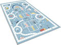 Kids Rug Play Mat, Car Rug, Hopscotch Rug, Hopscotch Mat for Kids, Can Be Used to Play with Cars Kids Carpet Play Mat,(Blue,200×300cm/79×118IN)