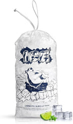 Ice Bags 5lb with Drawstring,100 Pack Plastic Ice Bags for Ice Storage