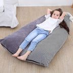 Stuffed Animal Storage Bean Bag Chair Cover | 53" Extra Large Beanbag Cover for Kids and Adults, Plush Toys Holder and Organizer for Boys and Girls | Premium Velvet - Soft & Comfortable
