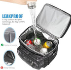 MIYCOO Lunch Bag for Men & Women, Expandable Double Deck Lunch Box, 15L | Leakproof & Waterproof, Portable, Large Soft Insulated Cooler bag for Adult, Work, Camping, Beach, Picnic, Travel