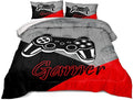 Gaming Comforter for Boys Teen Game Contoller Bedding Set for Kids Down Alternative Comforter for All Season Gamer Home Decor for Comforter Set Queen,1 Comforter 2 Pillowcases
