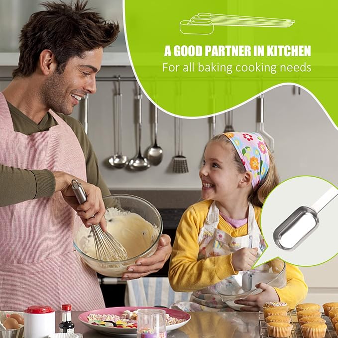 5PCS 1tbsp (3tsp, 15ml, 1/2oz) Single Measuring Spoon, Stainless Steel Long Handle Individual Teaspoons Only