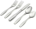 Oneida Paul Revere 5-Piece 18/10 Silverware Set for 1, Flatware | satin finish, dishwasher safe | includes knives, forks, and spoons | cutlery set for kitchen and dining