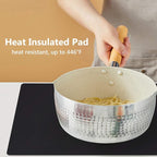 Extra Large Silicone Mats for Countertop, 28" by 20" Multipurpose Mat, Counter Table Protector, Desk Saver Pad, Placemat Nonstick Nonskid Heat-Resistant Pad, Black