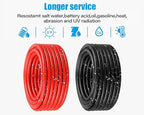 8 AWG Solar Cable 50FT Red + 50FT Black Tinned Copper Wire, 8 Gauge Solar Panel Wire for RV, Automotive, Trailer, Marine, Outdoors