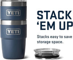 YETI Rambler 8 oz Insulated Coffee Mug with Lid - Stackable Double-Wall Vacuum Insulated Coffee Cup - DuraSip Ceramic Lining - Barista-Friendly Design - Stainless Steel - Dishwasher Safe