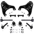 Detroit Axle - 10pc Front End Kit for Chevy Blazer S10 GMC Jimmy Sonoma Isuzu Hombre Olds Bravada 2 Upper Control Arms w/Ball Jo