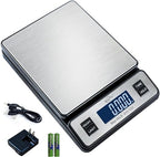 Weighmax W-2809 90 LB X 0.1 OZ Durable Stainless Steel Digital Postal Scale,Shipping Scale with AC Adapter, (Pack of 10)