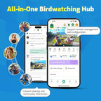 Smart Bird Feeder with Camera, Seamlessly Integrated Solar Panel Birdwatching Camera with SD Card, Lifetime Free AI Identify Bird Species&Auto Video Capture, House Warming Gifts with Greeting Card