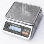 Food Scale Pound and Ounce, Rechargable, Commercial Grade, Stainless Steel Platform, for Meat Shop, Deli, Produce Market (66lb)