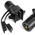 Agrieyes 7 Pin to 4 Pin Trailer Adapter, 7 Way to 5 Way Trailer Light Plug, Trailer Connector for Truck RV Utility Tow Hitch Boa