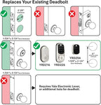 Yale Assure Deadbolt Lock with Touchscreen, Satin Nickel Digital Non-Connected Entry Door Lock with Electronic Keypad and Back-Up Key, ‎‎YRD226NR619