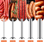 Electric Sausage Stuffer Maker, Vertical Electric Stuffer 11 Adjustable Speed Stainless Steel Commercial Sausage Filler Meat Stuffers with 5 Stuffing Tubes, Home & Commercial (26Lb/12L)