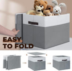 Criusia 6 Pack Clothes Bins for Organization - 16x12 Extra Large Storage Baskets for Shelves Closet Bedroom - Toy Storage Organizer Bins Boxes Cubes for Nursery - RV Apartment Essentials