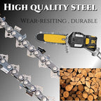 (4PK) 8 Inch Pole Saw Chain Fits for Dewalt DCPS620B DCPS620M1 Chainsaw, 8" Chainsaw Chain Replacement Compatible with Dewalt DCCS623B DCCS623L1 - R34