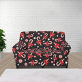 FKELYI Christmas Easy Going Stretch Sofa Slipcover Candy Cane Sofa Couch Cover Non-Slip Sofa Slipcovers Washable Furniture Protector M