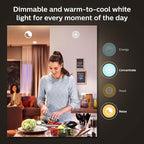 Philips Hue Smart 60W A19 LED Bulb - Soft Warm White Light - 2 Pack - 800LM - E26 - Indoor - Control with Hue App - Works with Alexa, Google Assistant and Apple Homekit