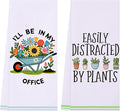LXOMILL Gardening Gifts for Women, Funny Kitchen Towels for Plant Lovers