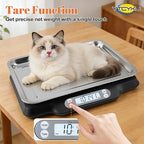 Digital Pet Scale for Accurate Weighing & Baby Scale Kitten Scale | High-Precision Puppy Scales, Dog Cat Scale | 30kg/66lb Capacity, 2g Accuracy, Non-Slip Mat, Tare & Hold Function