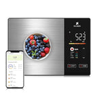 EILISON Smart Kitchen Scale with Nutrition Calculator, Digital Food Scale, Large TFT Color Display, Bluetooth App for 999+ Foods, Calorie Counter & 24 Nutrients Analyzer, 5000g Capacity (Black)
