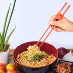 5 Pairs Reusable Chopsticks Helpers Training Chopstick for Beginner Replaceable Practice Chopsticks Non-slip Training Chopstick for Adults Learner(Alloy,Mixed Color)