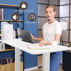 63inch Electric Standing Desk Adjustable Height Sit Stand Home Office Desk Height Adjustable Stand up Desk