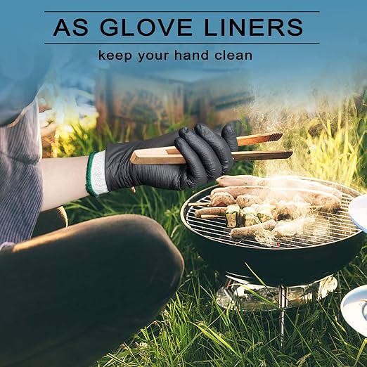 GSAFEME 12 Pairs Cotton Glove Liners for BBQ, Cooking, Grilling, Food Handling - Safety Work Gloves Hand Saver, X-Large