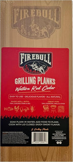 Western Red Cedar Grilling Planks, 2-Pack, All Natural Wood for Fish, Chicken, Pork and Vegetables