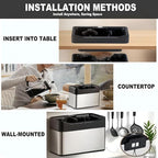 Electric Espresso Knock Box, Automatic Portafilter Cleaner for Espresso and Coffee Puck, Essential Accessories for Home or Commercial Coffee Bar