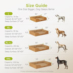 Jumbo Orthopedic Dog Bed for Extra Large Dogs With Cooling Gel Memory Foam, Waterproof, Removable Washable Cover, 45" Sofa Couch, Dutch Velvet With Bone Toy, Brown