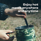 Fire-Maple Fixed Star 1 Backpacking and Camping Stove System, Camo 18oz | 30% Faster Boil with HX Base, Piezo Ignition, Compact & Durable, All-in-One Pot, Compatible with Most Canisters, Portable