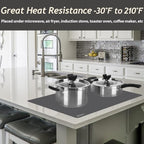 Extra Large Silicone Mat Kitchen Counter Heat Resistant Table Mat 36" x 24" | Place Mats Countertop Protector, Thick Placemats Washable Silicone Mats for Kitchen Counter Dining Table Mat, DarkGrey, Sapid