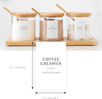 SAVVY & SORTED Coffee Bar Essentials Labels Stickers | 72 Coffee Syrup Labels Coffee Station Organizer