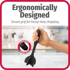 GoodCook Heat-Resistant Nylon Ground Meat Choppers with 5-Blade Heads, Ground Beef and Turkey Mixers and Choppers, Set of 2, Black