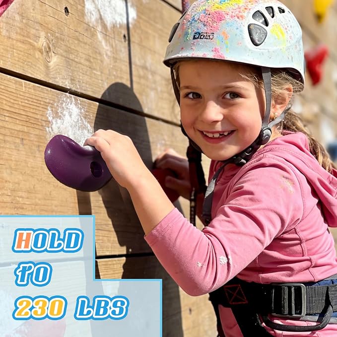 36 PCS Rock Climbing Wall for Kids,Rock Wall Climbing Holds,Adults Climbing Wall Grip Kits Holds Up to 230 lbs for Outdoor Indoor Home Playground Climbing Wall Holds