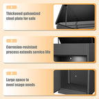 Package Delivery Boxes for Outside,Enlarged Porch Box for Packages with Coded Lock,Large Space,Waterproof,Cold-Rolled Steel Package Lock Box (19.7”x16.1”x50”)