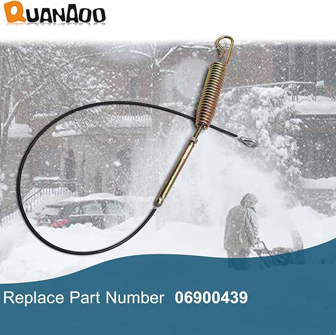 Auger Control Cable 06900439 for Ariens Gravely fits Ariens Gravely Power Brush Deluxe Pro 24 28 30 36 Snow Blower Traction Cable Replacement