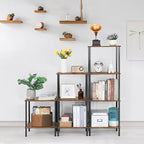 melos 3 Tiers Bookshelf, Classically Tall Bookcase Shelf Storage Organizer, Modern Book Shelf for Bedroom, Living Room and Home Office