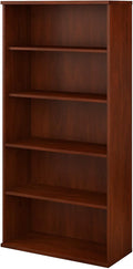 Bush Furniture 136HC-Z Studio C 5-Shelf 73-Inch H Bookcase, Hansen Cherry