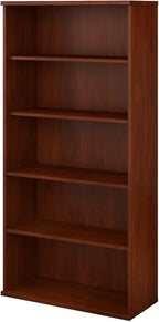 Bush Furniture 136HC-Z Studio C 5-Shelf 73-Inch H Bookcase, Hansen Cherry