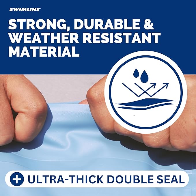 SWIMLINE HYDROTOOLS Air Pillow For Above Ground Pools Cover Winterizing | 4 x 4 ft Cushion Swimming Pool Closing Winter Kit | Cold Resistant Ice Equalizer Thick Pool Pillows Blue | 1144 ACC44