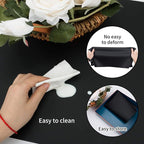 2 Pack Extra Large Silicone Mats for Baking Crafts, Multipurpose Kids Dinner Placemat Desk Countertop Waterproof Protector Heat Insulation Kitchen Pastry Rolling Dough Pad, Black, 23.6 x15.75 Inch