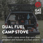 Gas One GS-3400P Propane or Butane Stove Dual Fuel Stove Portable Camping Stove - Patented - with Carrying Case Great for Emergency Preparedness Kit